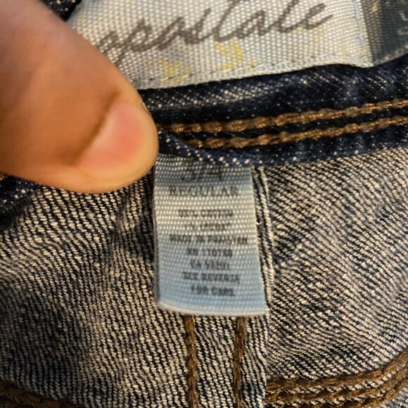 Aeropostale Ultra Skinny Kieley Zip Ankles Jeans Y2K Retro Dark Wash Size 3/4 - Picture 3 of 12